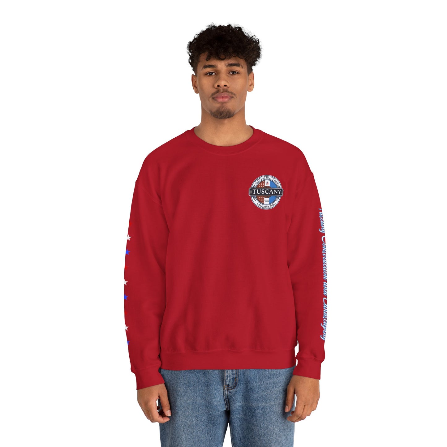 USA Flag Heavy Blend™ Crewneck Sweatshirt